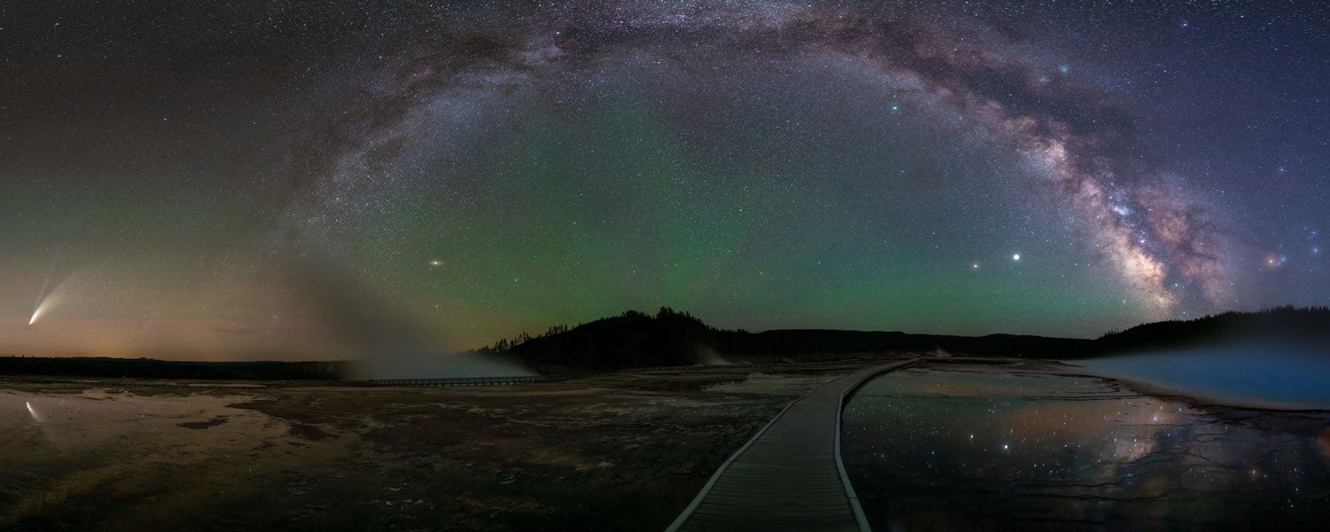 Yellowstone, nuit étoilée, safari