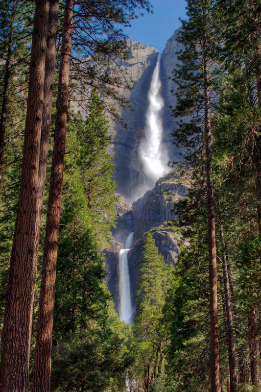 Lower Yosemite Falls Trail, randonnée, Californie